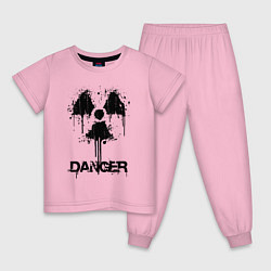 Детская пижама Danger radiation symbol