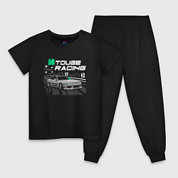 Пижама хлопковая детская Toyota Supra арт, цвет: черный