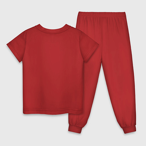 Детская пижама Socially awkward / Красный – фото 2