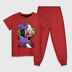 Пижама хлопковая детская Krusty photographer, цвет: красный