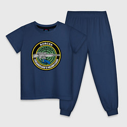 Пижама хлопковая детская Снайпер ВДВ, цвет: тёмно-синий