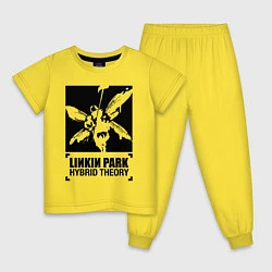 Пижама хлопковая детская LP Hybrid Theory, цвет: желтый