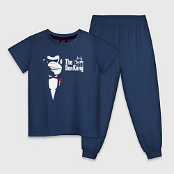 Пижама хлопковая детская The Don Kong, цвет: тёмно-синий