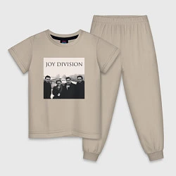 Пижама хлопковая детская Тру фанат Joy Division, цвет: миндальный
