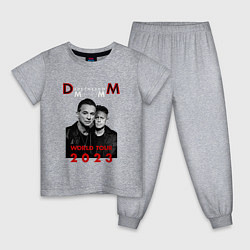 Пижама хлопковая детская Depeche Mode - Memento Mori Dave and Martin, цвет: меланж