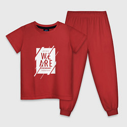 Пижама хлопковая детская Depeche Mode - Hansa tonstudio, цвет: красный