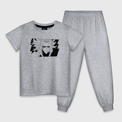 Пижама хлопковая детская Всемогущий моя геройская академия, цвет: меланж