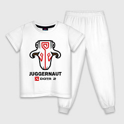 Пижама хлопковая детская Juggernaut Dota 2, цвет: белый