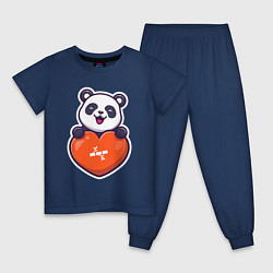 Детская пижама Сердечная панда