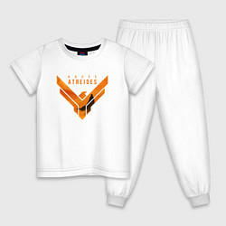 Пижама хлопковая детская Дом Атрейдесов - Дюна, цвет: белый