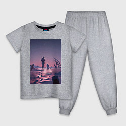 Пижама хлопковая детская Для тебя Бессмертный Фуши, цвет: меланж