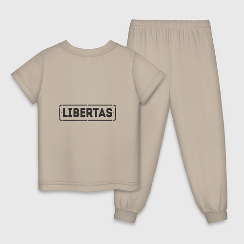 Детская пижама Поршни делают меня свободным / Миндальный – фото 2