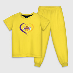 Детская пижама LA Lakers в сердце