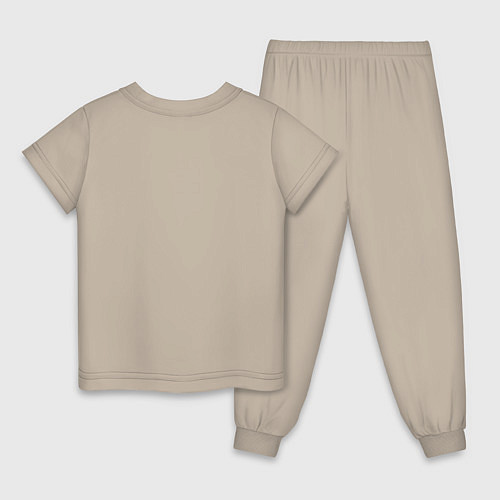 Детская пижама Citroen логотип / Миндальный – фото 2