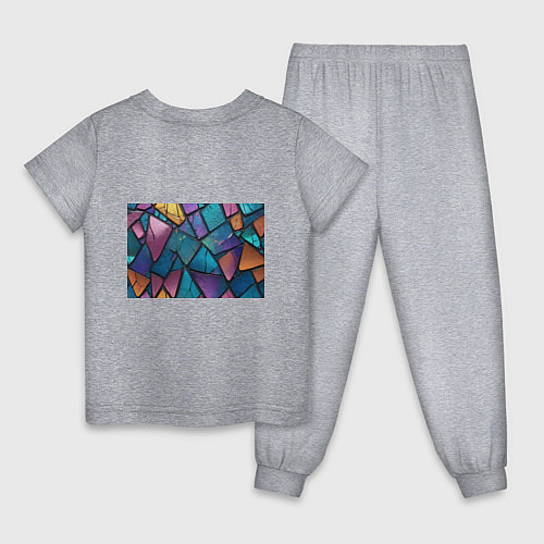 Детская пижама Яркое стекло / Меланж – фото 2