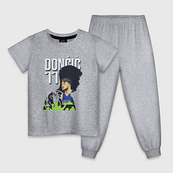 Пижама хлопковая детская Лука Дончич, цвет: меланж