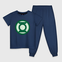 Детская пижама Green lantern logo