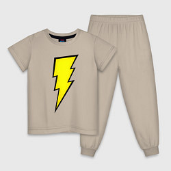 Детская пижама Shazam and Black Adam logo
