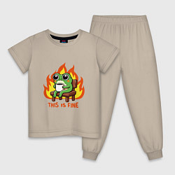 Детская пижама Frog - this is fine