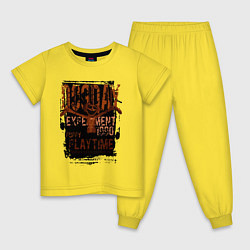 Пижама хлопковая детская Пеклопёс DogDay, цвет: желтый