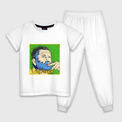 Пижама хлопковая детская Volfovich ART, цвет: белый