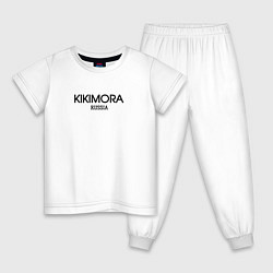 Пижама хлопковая детская Кикимора, цвет: белый