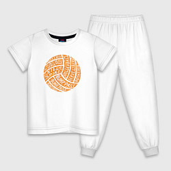 Детская пижама Volleyball words
