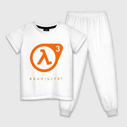 Пижама хлопковая детская Half-Life 3, цвет: белый