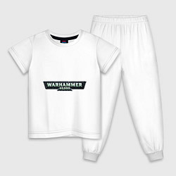 Пижама хлопковая детская Warhammer 40 000, цвет: белый