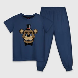 Пижама хлопковая детская Freddy FNAF, цвет: тёмно-синий