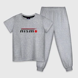 Пижама хлопковая детская Nismo, цвет: меланж