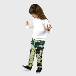 Брюки детские Камуфляж пиксельный: зеленый/черный, цвет: 3D-принт — фото 2