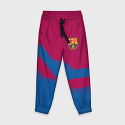 Брюки детские Barcelona FC: Blue style, цвет: 3D-принт