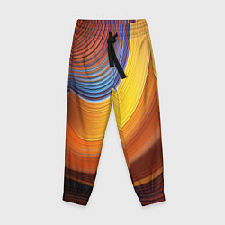 Брюки детские Плавные Линии, цвет: 3D-принт
