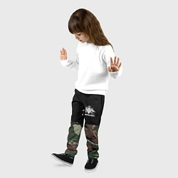 Брюки детские Пограничные Войска камуфляж, цвет: 3D-принт — фото 2