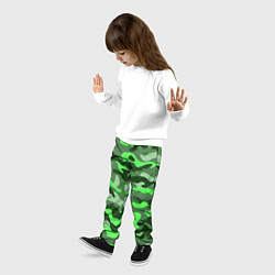 Брюки детские CAMOUFLAGE GREEN, цвет: 3D-принт — фото 2
