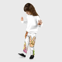 Брюки детские Emoji, цвет: 3D-принт — фото 2