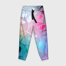 Брюки детские Листья, цвет: 3D-принт