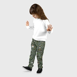 Брюки детские Военные атрибуты, цвет: 3D-принт — фото 2