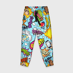 Брюки детские Комиксы, цвет: 3D-принт