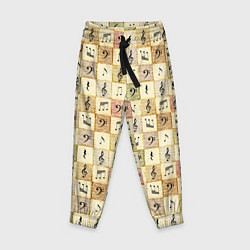 Брюки детские Музыкант, цвет: 3D-принт