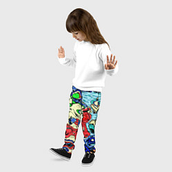 Брюки детские Multicolored, цвет: 3D-принт — фото 2