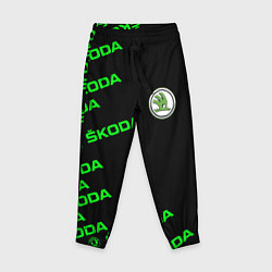 Брюки детские SKODA LINE LOGO STYLE GREEN, цвет: 3D-принт