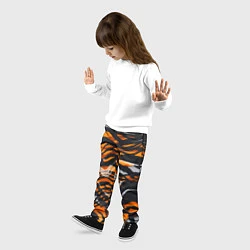 Брюки детские Окрас тигра, цвет: 3D-принт — фото 2