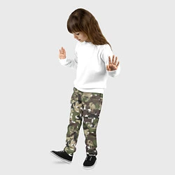 Брюки детские Камуфляж из Собак Camouflage, цвет: 3D-принт — фото 2