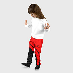 Брюки детские AMG MERCEDES RED, цвет: 3D-принт — фото 2