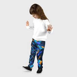 Брюки детские Geometric pattern Fashion Vanguard, цвет: 3D-принт — фото 2
