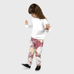 Брюки детские Цветы Восхитительный Летний Букет Пион, цвет: 3D-принт — фото 2