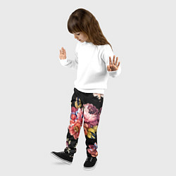 Брюки детские Розы в летней ночи Fashion trend, цвет: 3D-принт — фото 2