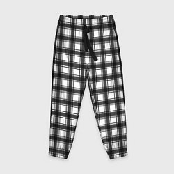 Брюки детские Black and white trendy checkered pattern, цвет: 3D-принт